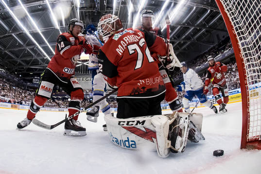Malmö Redhawkss Carl-Johan Lerby och Malmö Redhawkss