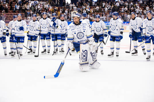 Leksands spelarna jublar
