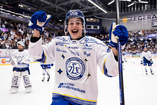 Leksands Anton Johansson jublar