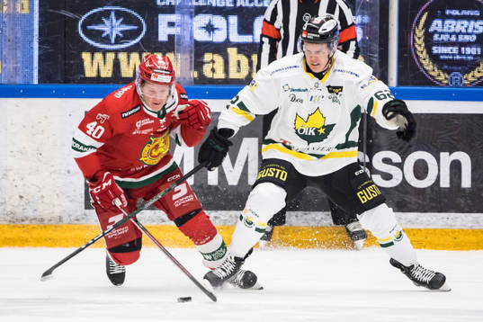 Moras Anton Heikkinen och Östersunds Kimi Koivisto