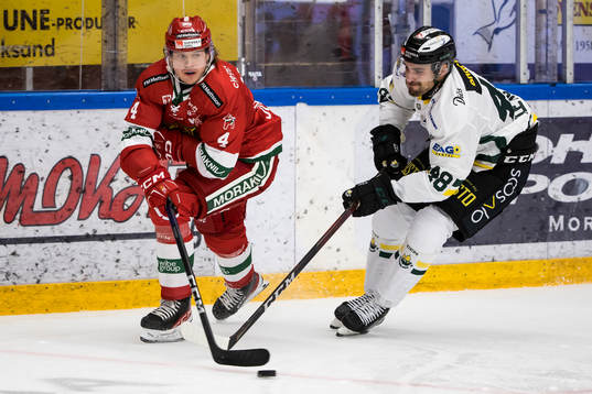 Moras Johannes Johannessen och Östersunds Sam Miletic