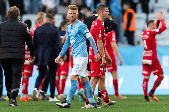 Malmö FFs Anders Christiansen deppar