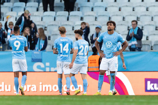 under fotbollsmatchen i Allsvenskan mellan Malmö FF och