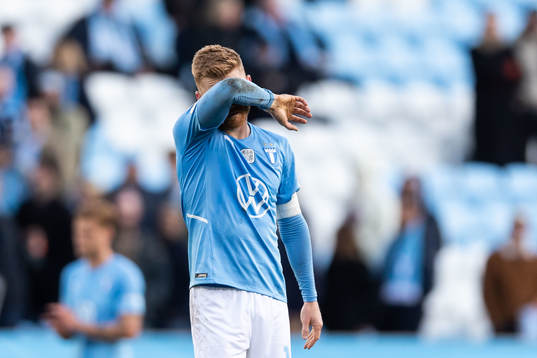 Malmö FFs Anders Christiansen deppar