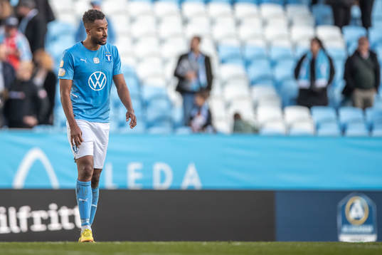 Malmö FFs Isaac Kiese Thelin deppar