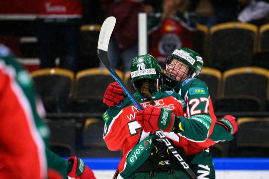Frölundas Linnea Pettersson Dove jublar
