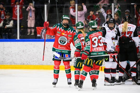 Frölundas Hanna Olsson jublar