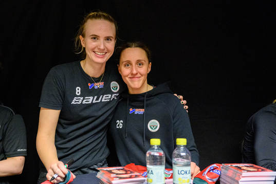 Frölundas Karin Svedberg och Hanna Olsson
