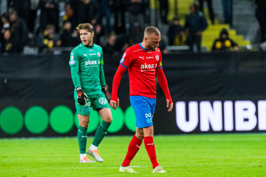 Helsingborgs Alexander Faltsetas och målvakt Kalle