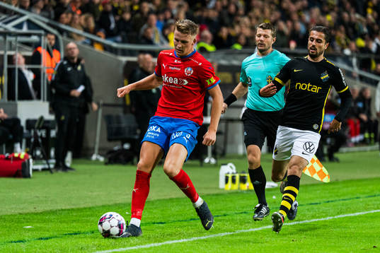 AIKs Zachary Elbouzedi och Casper Widell