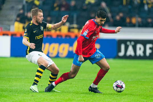 AIKs Sebastian Larsson och Helsingborgs Amar Muhsin