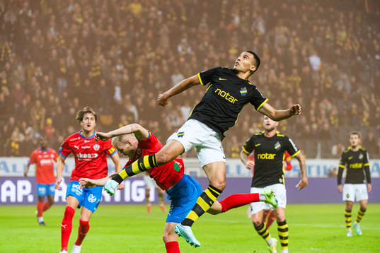 Helsingborgs Philip Rejnhold och AIKs Nabil Bahoui