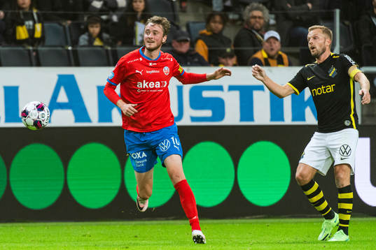 Helsingborgs Rasmus Jönsson och AIKs Sebastian Larsson