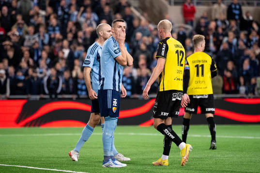 Djurgårdens Haris Radetinac deppar