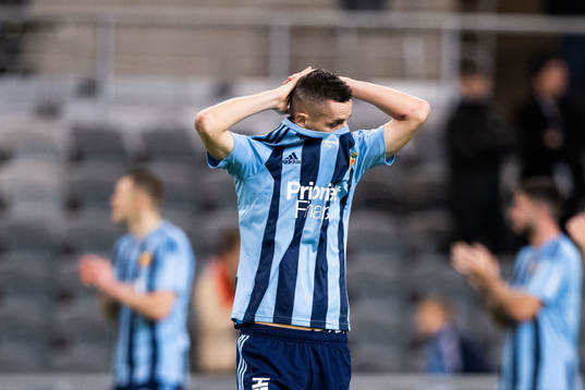 Djurgårdens Haris Radetinac deppar