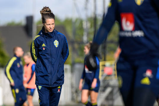 Sveriges tränare Johanna Almgren