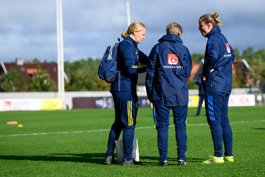 Sveriges koordinator Anna Nyström, fysioterapeut Åsa