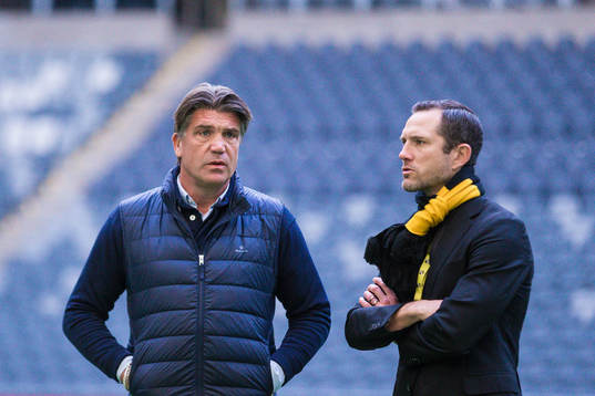 Djurgårdens sportchef Bosse Andersson och Häckens