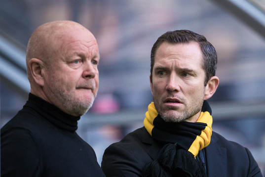 Häckens tränare Per-Mathias Høgmo och Häckens sportchef
