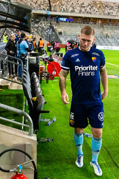 Djurgårdens Victor Edvardsen deppar