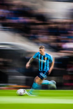 Panorering av Djurgårdens Victor Edvardsen