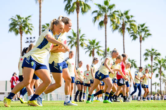 Hanna Bennison and Elin Rubensson of the Swedish women's