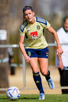 Olivia Schough of the Swedish women's national football
