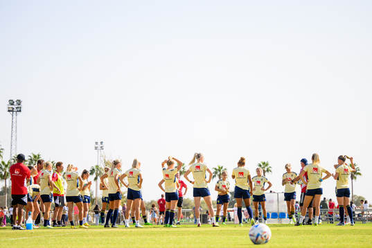 Players of the Swedish women's national football team