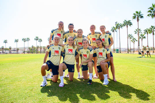 Amanda Ilestedt, goalkeeper Zecira Musovic, Amanda Nilden,