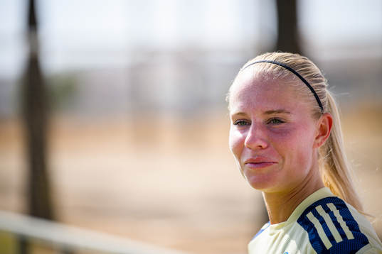 Stina Lennartsson of the Swedish women's national football