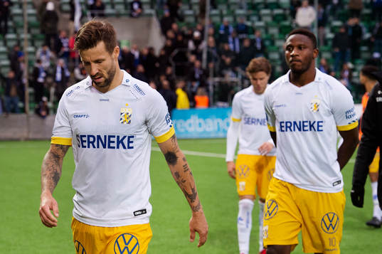 IFK Göteborgs Mattias Bjärsmyr och Suleiman Abdullahi
