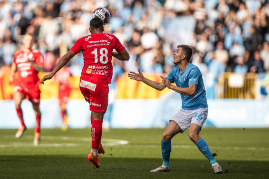 Värnamos Wenderson Oliveira do Nascimento och Malmö FFs