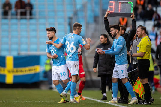 Malmö FFs Moustafa Zeidan, Patriot Sejdiu och Erdal Rakip