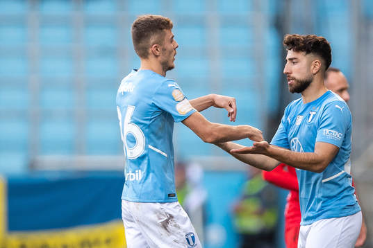 Malmö FFs Patriot Sejdiu och Moustafa Zeidan