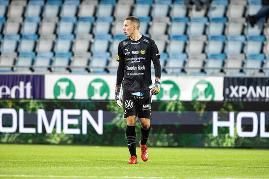 Mjällbys målvakt Samuel Brolin