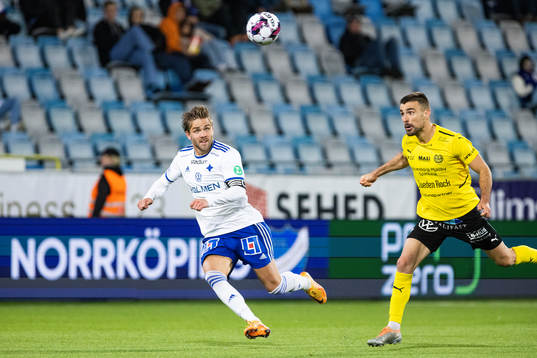 IFK Norrköpings Christoffer Nyman och Mjällbys Carlos