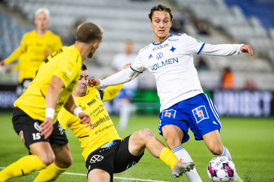 Mjällbys Jesper Gustavsson och IFK Norrköpings Jonathan