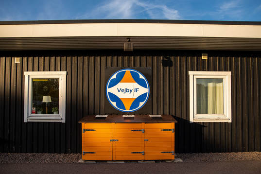 Interiör av Vejby idrottplats