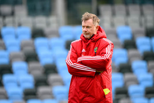 Head coach Peter Gerhardsson of the Swedish women's