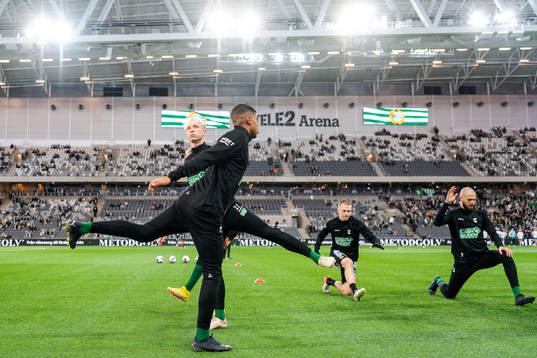 Varbergs Andre Boman och Luke Le Roux värmer upp