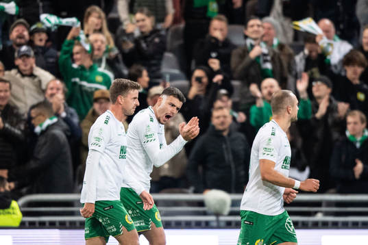 Hammarbys Edvin Kurtulus jublar