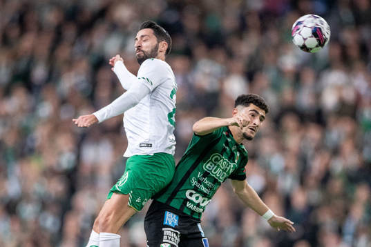 Hammarbys Nahir Besara och Varbergs Ismet Lushaku