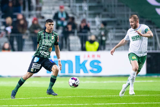 Varbergs Luke Le Roux och Hammarbys Darijan Bojanic
