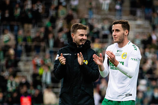 Hammarbys Joel Nilsson och Jeppe Andersen