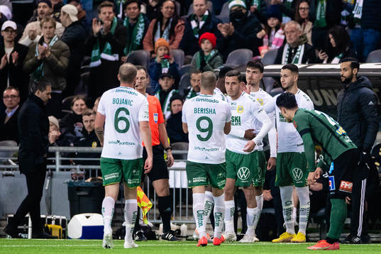 Hammarbys Jeppe Andersen, Pavle Vagic och Abdelrahman Saidi