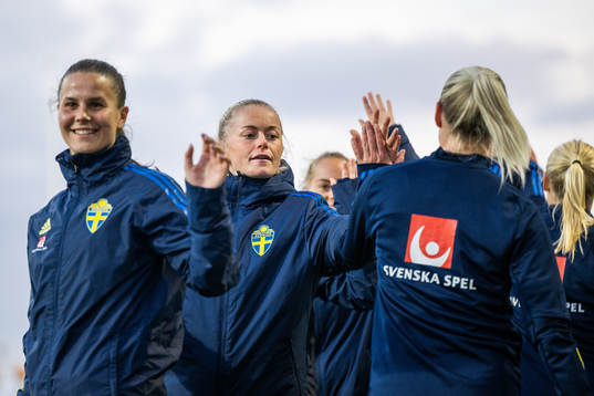 Zara Jönsson of Sweden at warm up