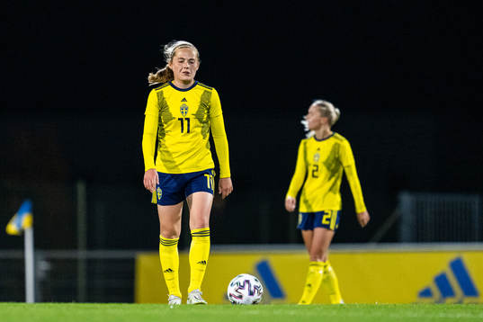 Paulina Nyström of Sweden looks dejected