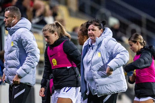 head coach Mo Marley of England