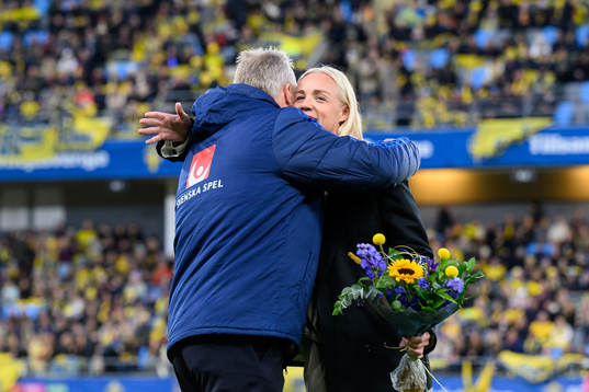 Caroline Seger and the team from UEFA Women's Euro 2022 is
