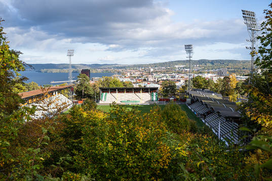 Vy över Stadsparksvallen